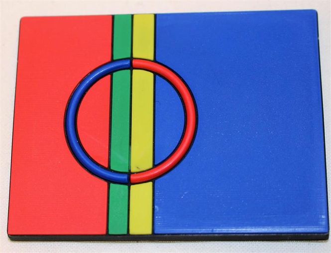 Hovedbilde Magnet - samisk flagg